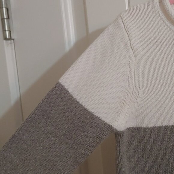 3/$25 JOE FRESH kids white gray black sweater dress top tunic small size - Picture 3 of 5